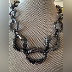 Wendy Williams Chunky Necklace Black Tone